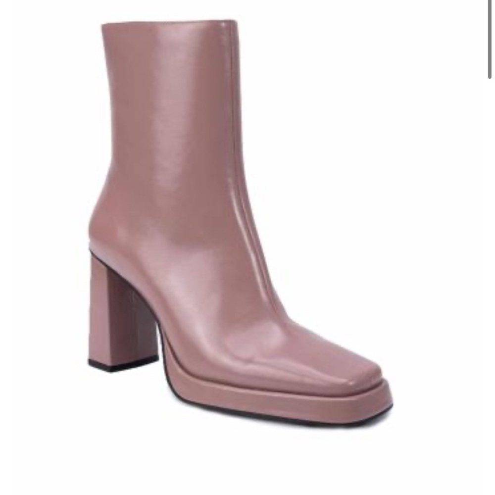 Jeffrey Campbell Maximal-Lo Pink Ankle Boots